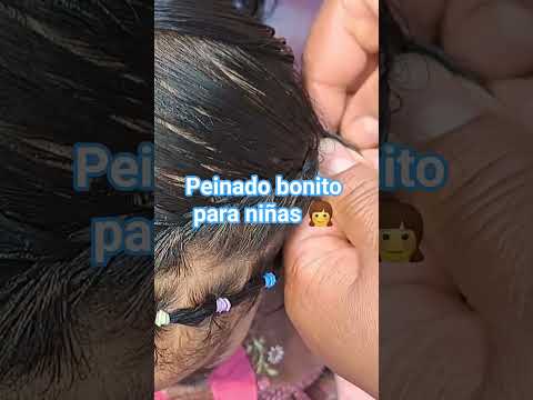 Peinado bonito para niñas 👧 #peinadosrapidos #hairstyle #peinados #baby