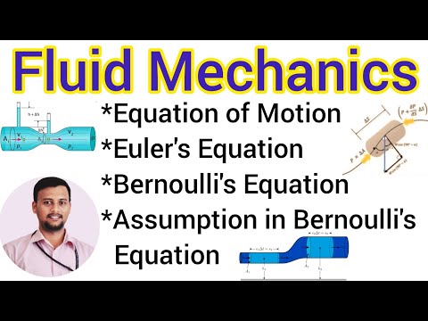 Fluid Mechanics Module 3 : Fluid Dynamics | Euler's & Bernoulli's Equation | Part 1 | VTU | GATE