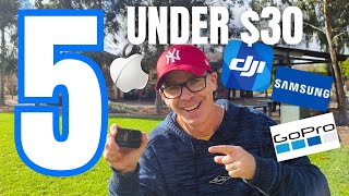 Top 5 vlogging & action camera gifts under $30