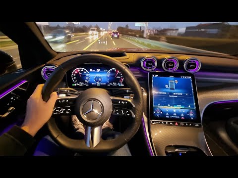 Mercedes-Benz GLC 300 de Coupe (2024) - consumption on 130 km/h (empty battery and real EV range)