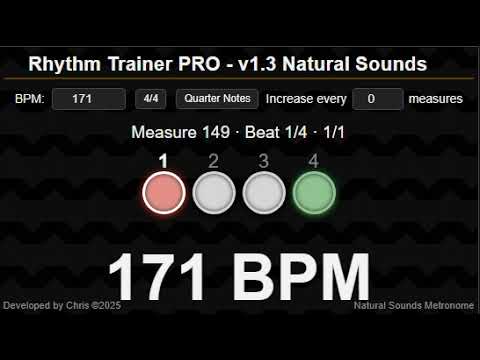 Metronome 171 BPM (Unnacented Beats)