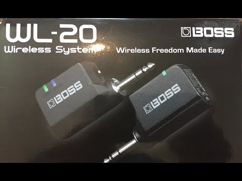 Boss WL-20 Wireless Guitar System Unboxing