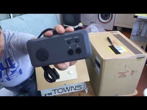 Unboxing Fujitsu FM Towns II Computer Console - Facebook livestream