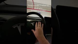 2022 Tesla model 3 what to do if your screen 📺 goes blank