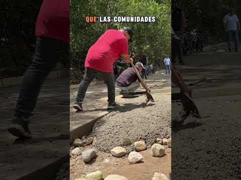 🛣️Avanza construcción de placa huella en la vereda el Almendral.🏗️