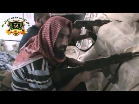 لقاء مع مرابطي كتيبة بيارق الإسلام التابعة للواء شام الرسول في حي العسالي في مدينة دمشق