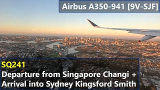 Singapore Airlines Airbus A350-941 [9V-SJF] - Departing Singapore Changi and Arriving Sydney