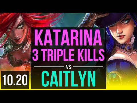 KATARINA & Yuumi vs CAITLYN & Leona (ADC) | 3.4M mastery points, 3 Triple Kills | BR Master | v10.20