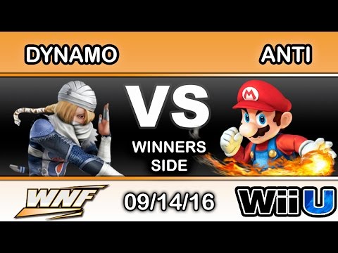WNF 3.7 - Dynamo (Sheik) Vs. INT | ANTi (Mario) Winners Side - Smash Wii U