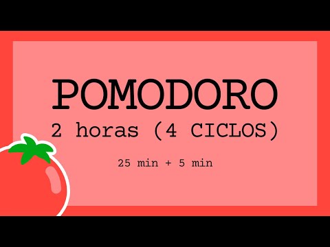 POMODORO Clock 2 Hours (4 intervals) 25min + 5min - BE MORE PRODUCTIVE [100% RECOMMENDED]