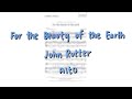 [WITH SCORE] For the Beauty of the Earth Alto (SA version, John Rutter)