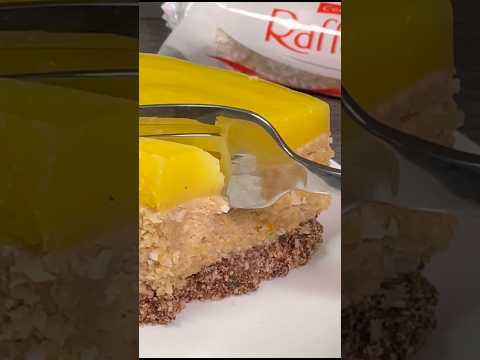 Raffaello cake without baking! The best dessert with orange and coconut! Without gelatin!