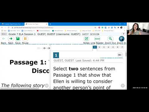 Grade 7 ELA FSA reading practice test with Mrs. I --...