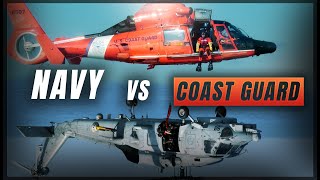 Navy vs Coast Guard Rescue Swimmer video