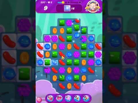 Candy Crush Saga Level 297 - 1 Stars,  19 Moves Completed, No Boosters