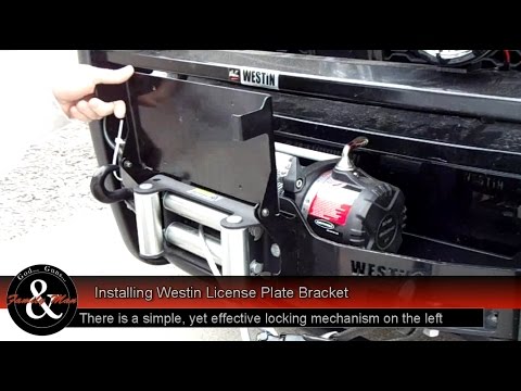 Installing the Westin License Plate Bracket