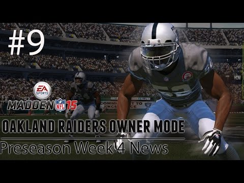 [PS4] Madden 15: Raiders Connected Franchise - Preseason Week 4 News [HD 1080P]