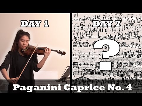 Bringing Back Paganini Caprice No. 4 in One Week?