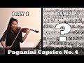 Bringing Back Paganini Caprice No. 4 in One Week?