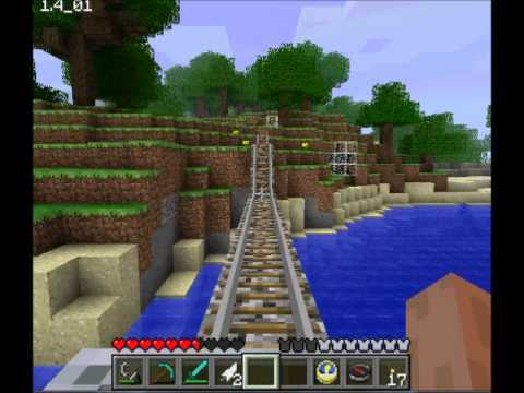 Minecraft - 11-minute C-booster minecart ride