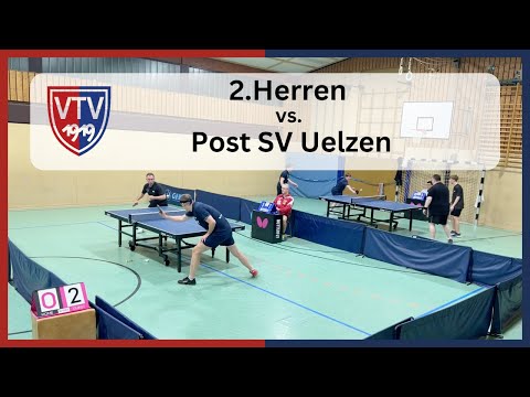 🏓 2. Herren vs. Post SV Uelzen (Bezirksoberliga, LG/Ost, November 2025) Endstand 1:9