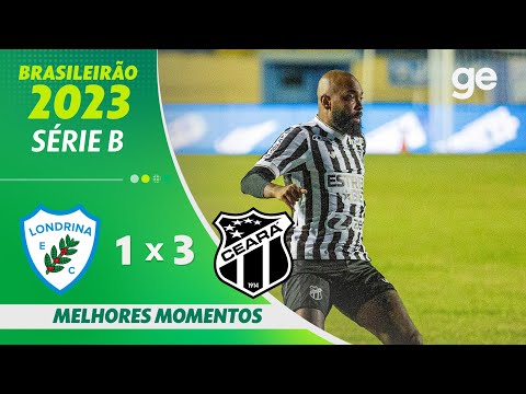Gols e lances de Londrina x Ceará