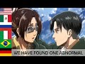 Hange S Debut In 7 Languages Attack On Titan