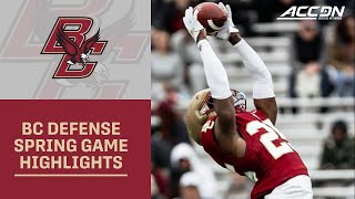 Boston College's Defense Look More Like Ball Hawks Than Eagles In Spring Game