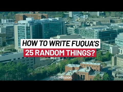 How to NAIL Duke Fuqua's 25 Random Things "Essay"