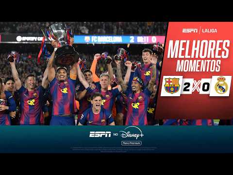 Gols e lances de Barcelona x Real Madrid