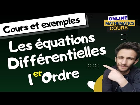 Les équations différentielles 📈 Ordre 1 🔵 Cours et exercices
