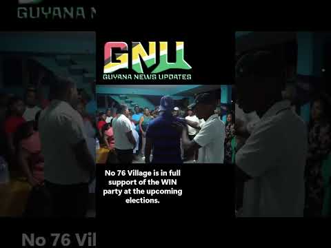 Number 76 Village is in full support of the WIN party at the upcoming elections