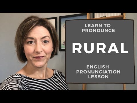 Learn how to pronounce RURAL - American English Pronunciation Lesson #learnenglish