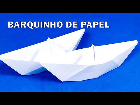 Como fazer um barco de papel - Barquinho de origami