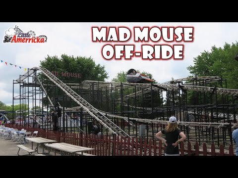 Off-ride footage of a Mad Mouse train