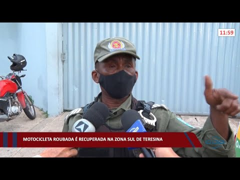 Motocicleta roubada é recuperada na zona sul de Teresina 21 02 2022