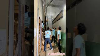 งานติดตั้งกระจกแผ่นใหญ่ ช่องแสง