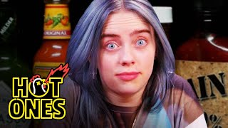 Billie Eilish Freaks Out While Eating Spicy Wings | Hot Ones