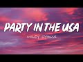 Miley Cyrus Party In The USA Lyrics