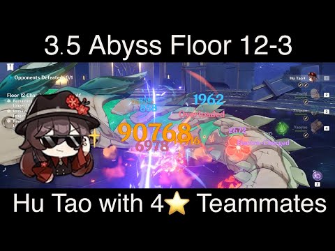 Hu Tao VS Setekh Wenut in Abyss 3.5 floor 12 - with the team you (may) have never seen