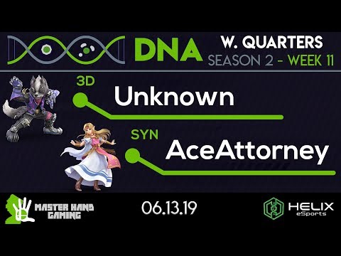 DNA 2.11 - 3D | Unknown (Wolf) vs SYN | AceAttorney (Zelda) - W Quarterfinals