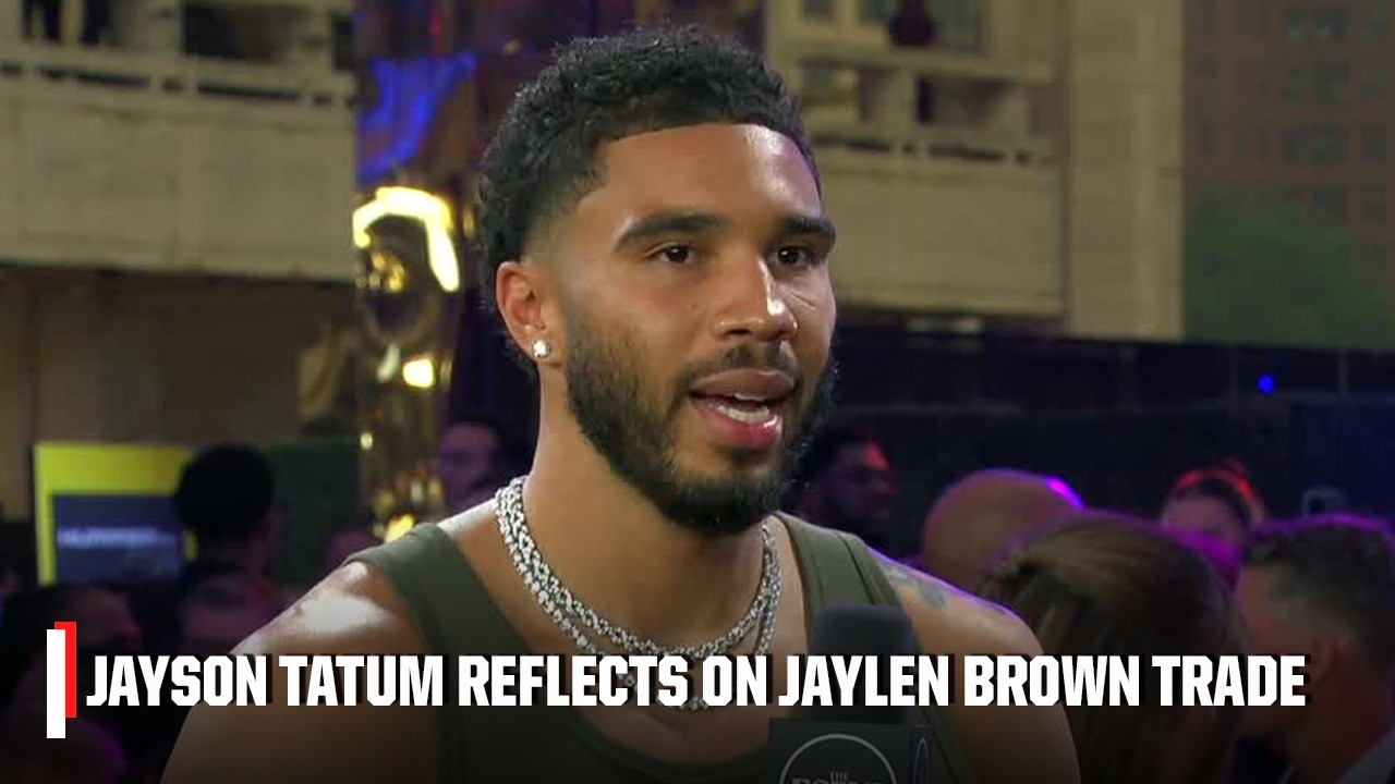 'It's weird' - Jayson Tatum on how it's felt after the Jaylen Brown trade | ESPYS Preview Show