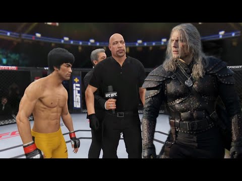 UFC4 Bruce Lee vs. Witcher EA Sports UFC 4