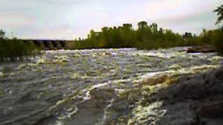 preview picture of video 'Canoe trip up Wisconsin Rapids river'