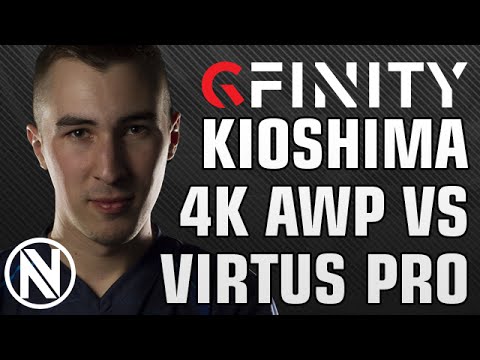 CSGO KIOSHIMA 4k AWP vs VIRTUS.PRO GFINITY SPRING MASTERS 2- ENVYUS BEST MOMENTS #14