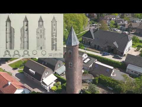 A lonely tower or castle lost? Kasteel Goudenstein in Haaften #castle #history #netherlands #drone