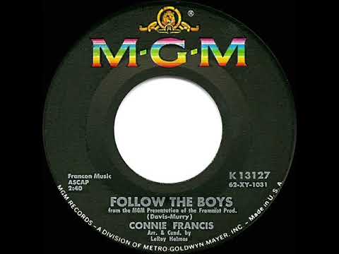 1963 HITS ARCHIVE: Follow The Boys - Connie Francis (hit 45 single version)
