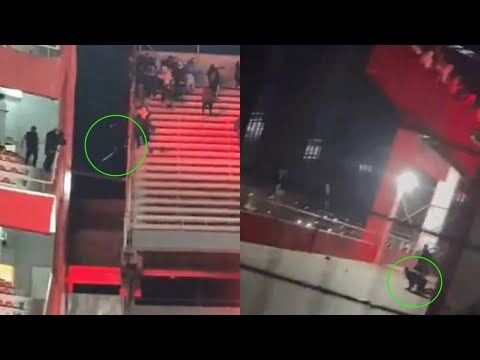 A Chilean fan jumped into the void from the stands of INDEPENDIENTE: he underwent surgery and is ...