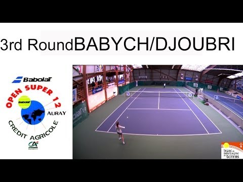 Victory of Babych (CAN) over Djoubri (FRA) (6/3 6/1) - Open Super 12 Auray Tennis- Girls Single