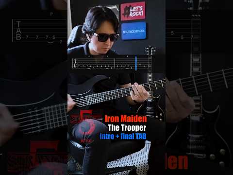 Iron Maiden: The Trooper - INTRO + FINAL TAB - #strangerthings #ironmaiden #tab